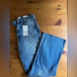 Zara Wide Leg Denim Jeans